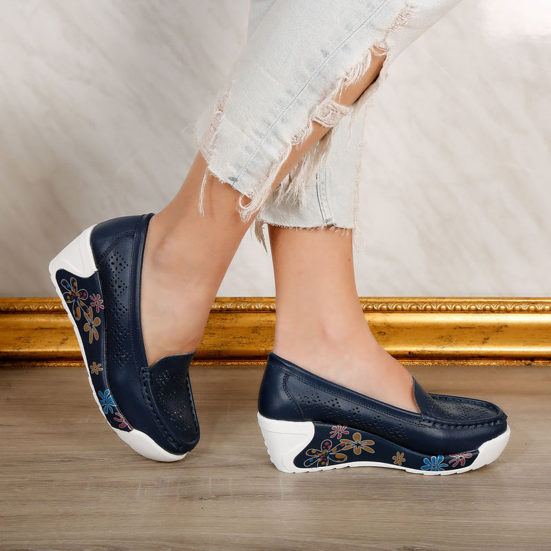 Pantofi dama cu platforma Iris - Navy