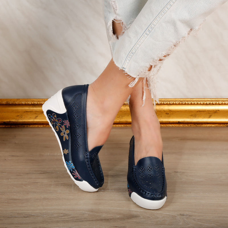 Pantofi dama cu platforma Iris - Navy