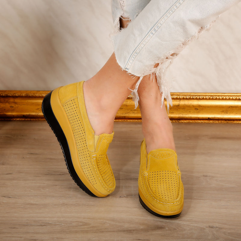 Pantofi dama Jackie - Yellow