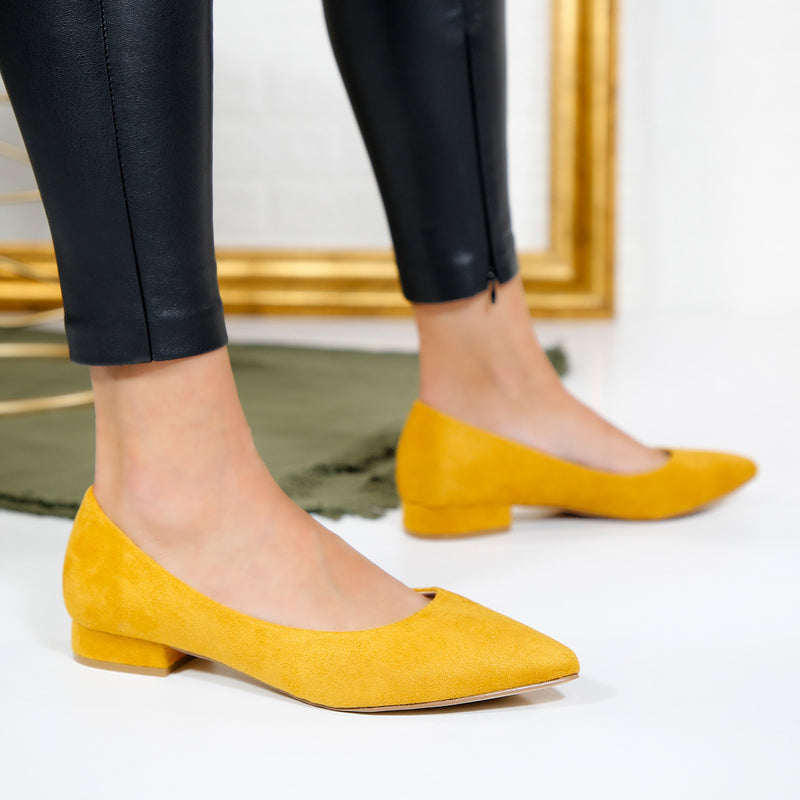 Pantofi dama cu toc Ilayza - Yellow