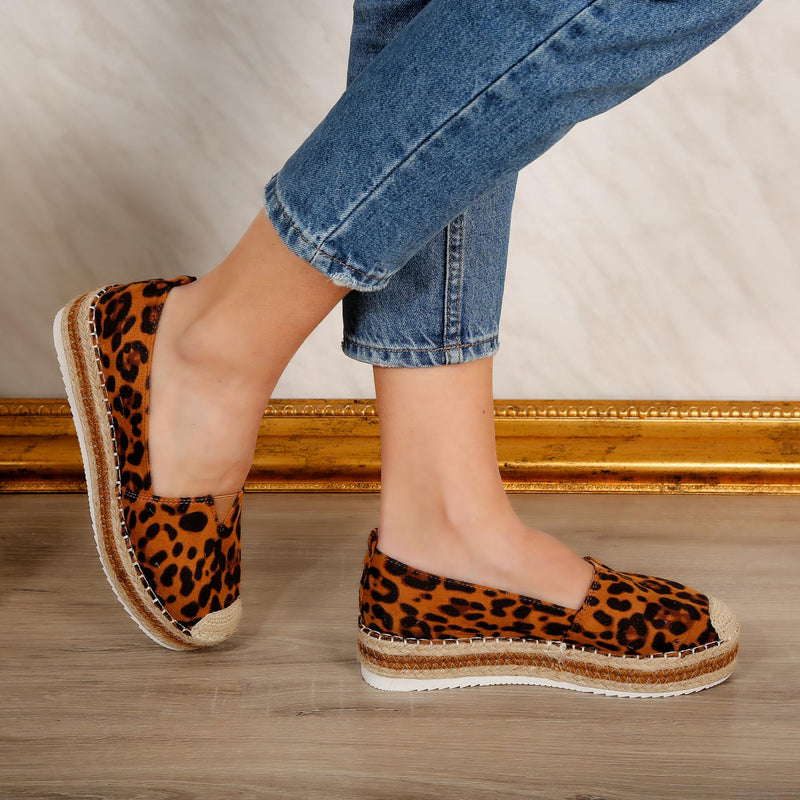 Espadrile dama Brenda - Leopard