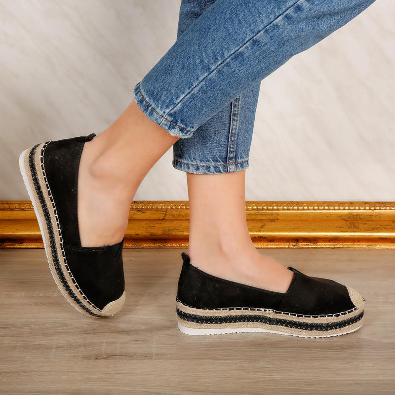 Espadrile dama Brenda - Black