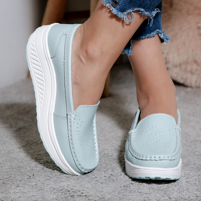 Pantofi dama cu platforma Deana - Light Blue
