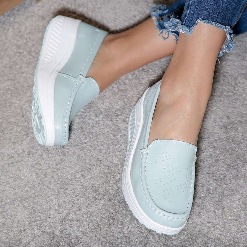 Pantofi dama cu platforma Deana - Light Blue