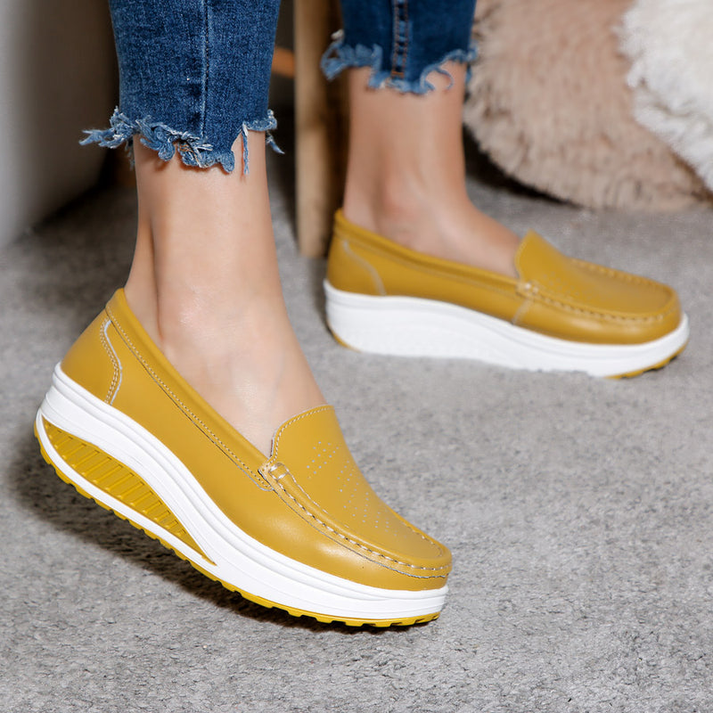 Pantofi dama cu platforma Deana - Yellow