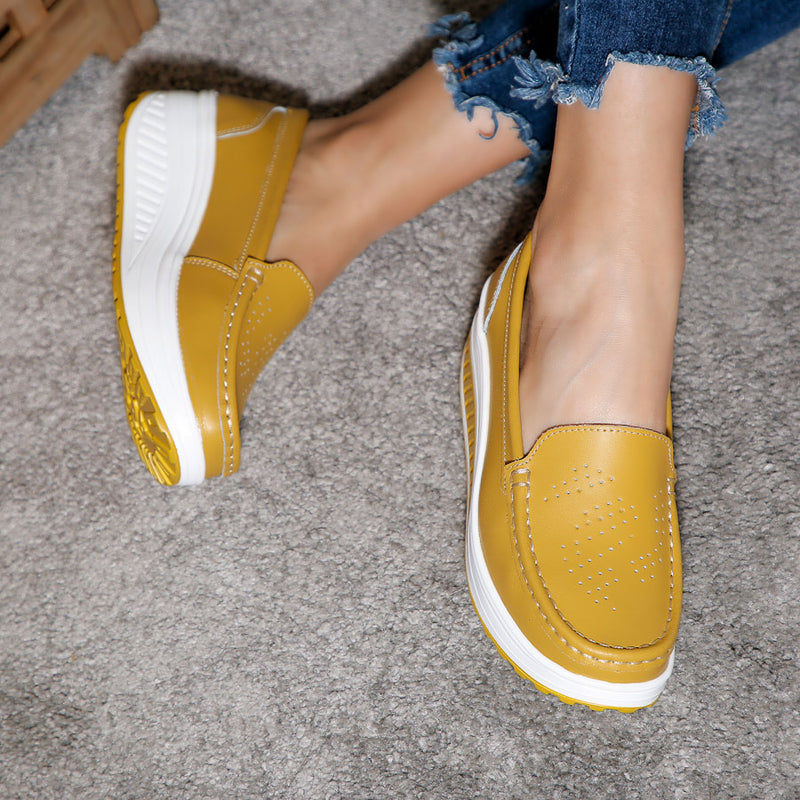 Pantofi dama cu platforma Deana - Yellow