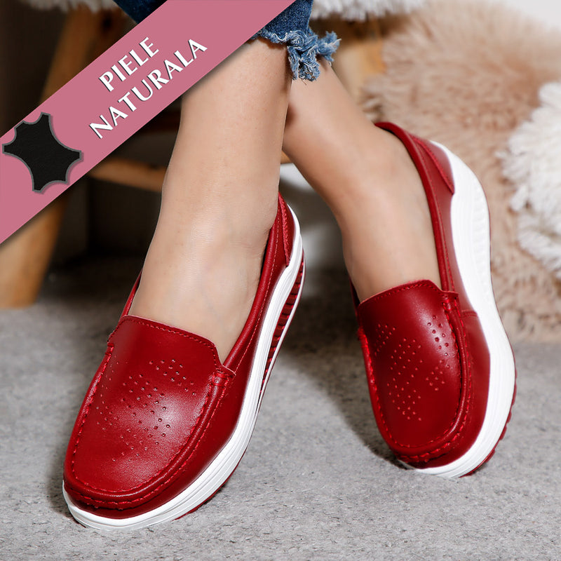 Pantofi dama cu platforma Deana - Red