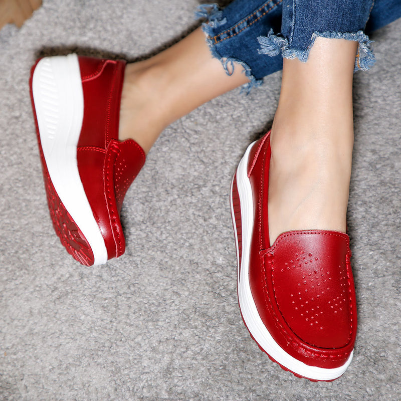 Pantofi dama cu platforma Deana - Red
