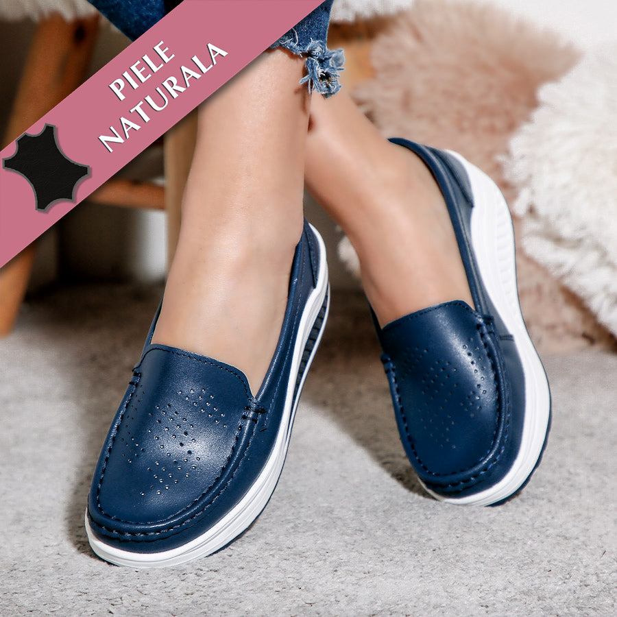 Pantofi dama cu platforma Deana - Navy