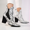 Botine dama Victoria - White Snake