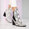 Botine dama Victoria - White Snake