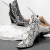 Botine dama Victoria - White Snake