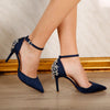 Sandale dama cu toc Alice - Navy