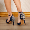 Sandale dama cu toc Alice - Navy