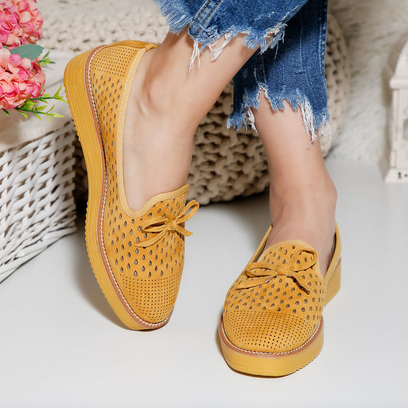Pantofi dama Miranda - Yellow
