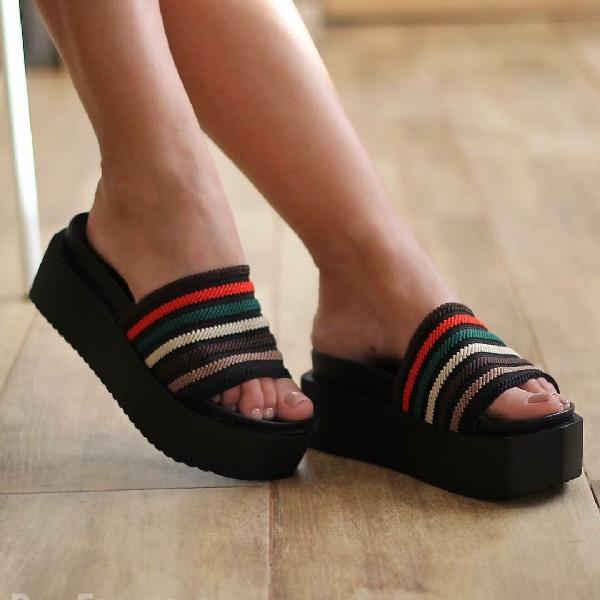 Papuci dama Enid - black