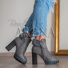 Botine dama Velma gri