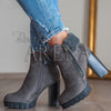 Botine dama Velma gri
