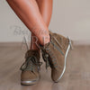 Pantofi dama casual cu platforma holly verzi