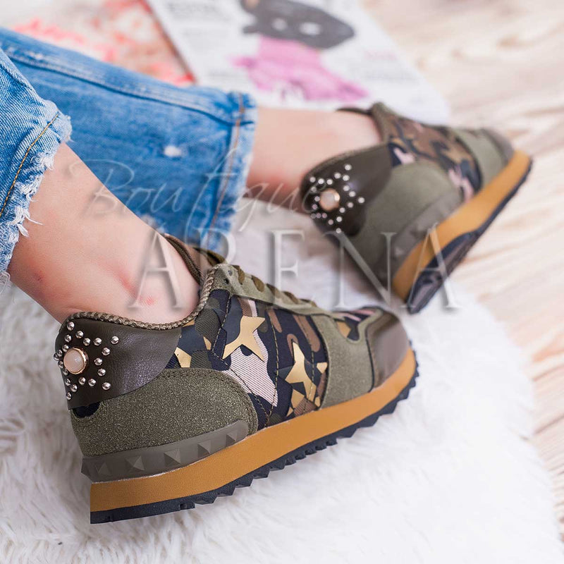 Adidasi dama Trinity camouflage