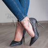 Pantofi dama cu toc Brilliant negre