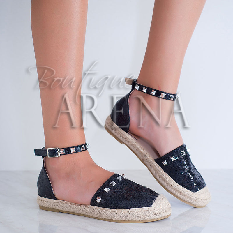 Espadrile dama Cleopatra negri