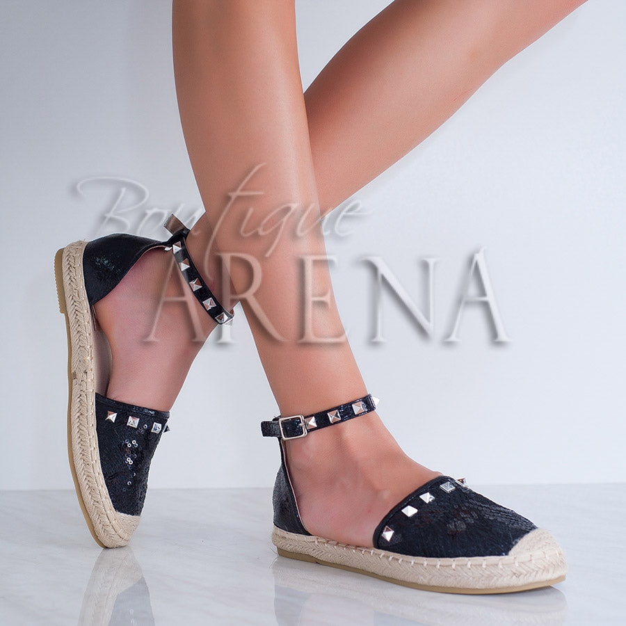 Espadrile dama Cleopatra negri