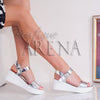 Sandale dama cu platforma Chiara argintii