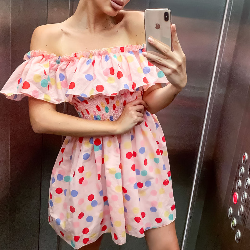 Rochie dama Alissa - Pink Dots