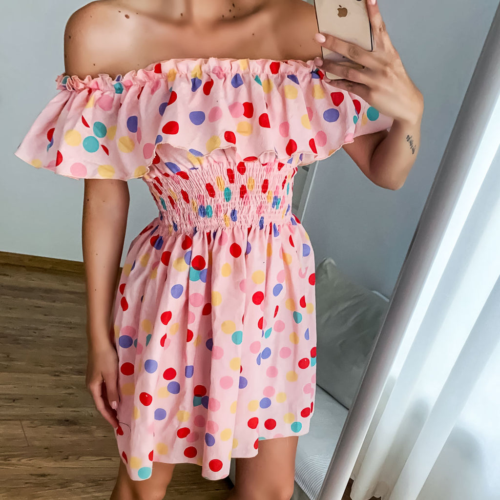 Rochie dama Alissa - Pink Dots