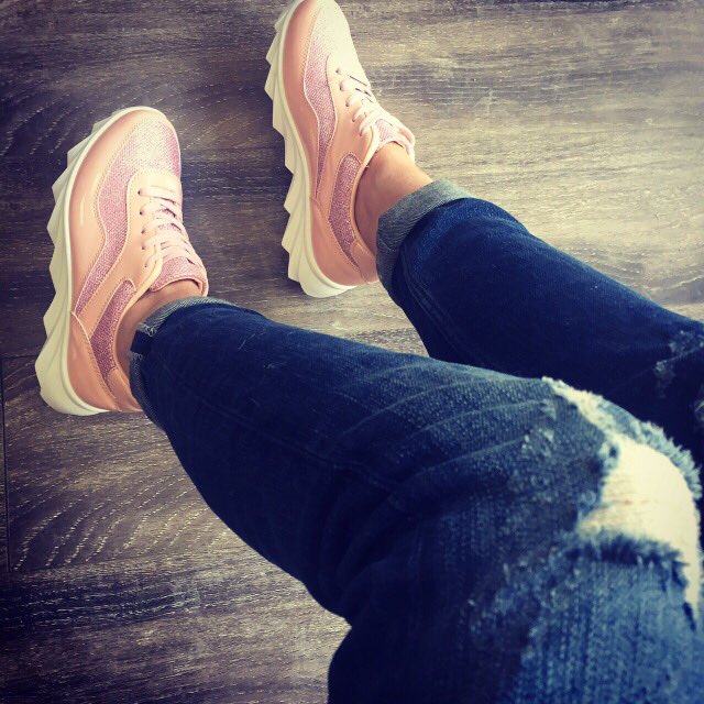 Pantofi dama casual Bruna roz