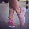 Pantofi casual dama din catifea Speck roz