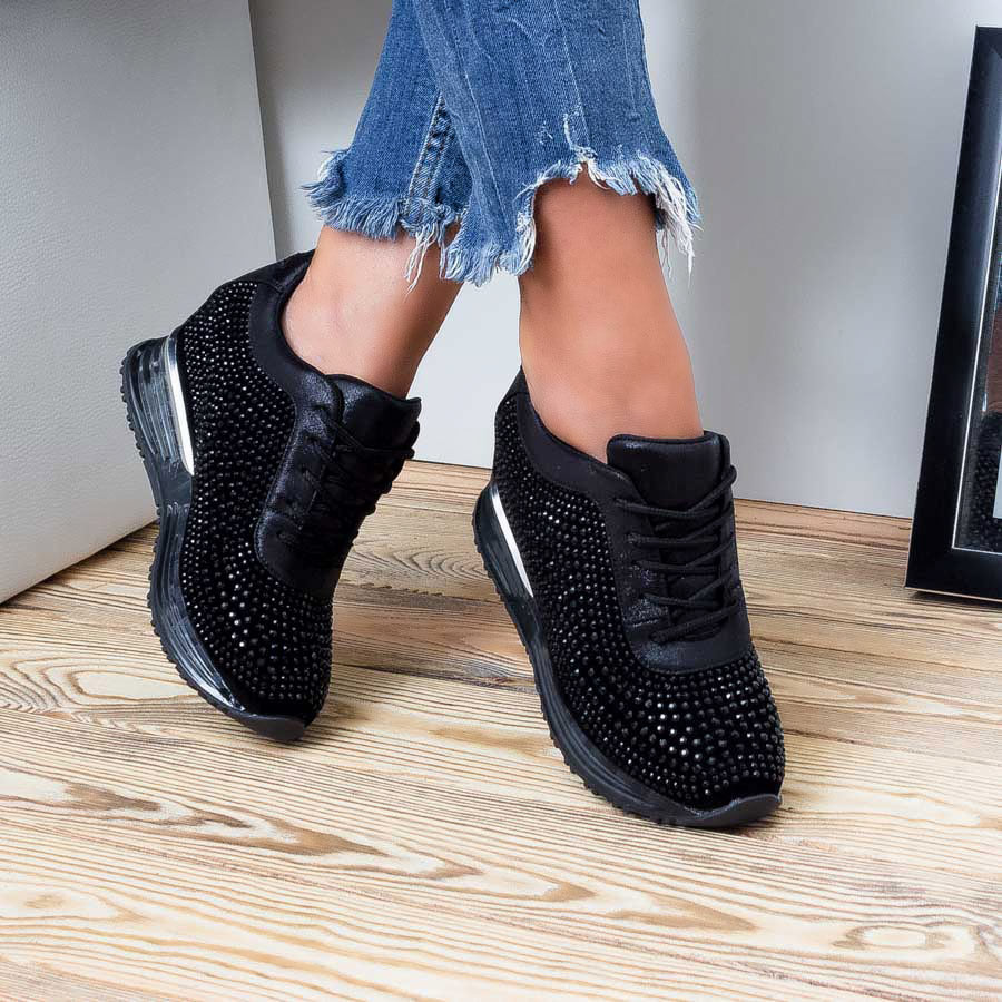 Pantofi sport cu platforma Katrin negre