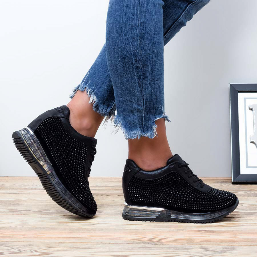 Pantofi sport cu platforma Katrin negre
