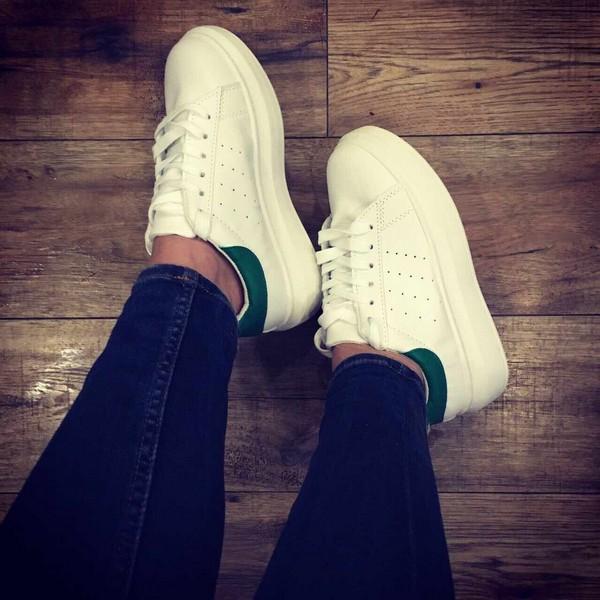 Pantofi sport Bianca - white and green