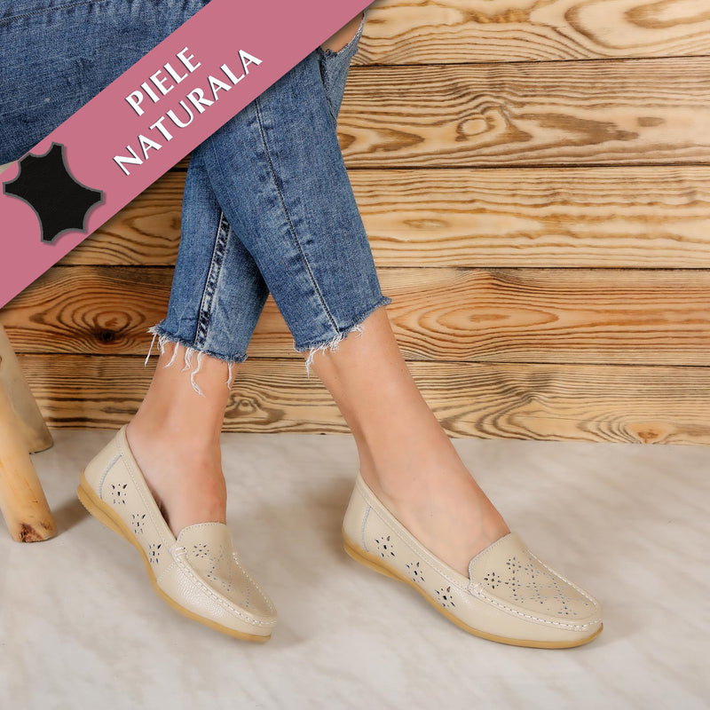 Pantofi dama Elisia - Beige